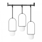 Plastikust lillepoti katted 3tk komplektis maitsetaimedele/riputamiseks &oslash; 7,5 cm Triflora &ndash; Umbra