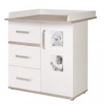 Valge jalakadekooriga m&auml;hkimislaud 94x102 cm Moritz &ndash; Roba