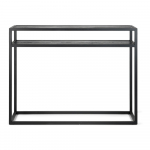 Must konsoollaud tammepuidust lauaplaadiga 30x120 cm Dani&euml;l - Spinder Design