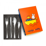 Roostevabast terasest laste s&ouml;&ouml;giriistad h&otilde;bedased 4 tk Miffy - Zilverstad