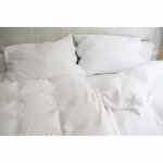 Valge musliinist voodipesu &uuml;heinimesevoodile 140x200 cm Plain Muslin - Butter Kings