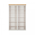 Valge m&auml;nnipuidust raamaturiiul 148x223 cm Anita - St&oslash;raa