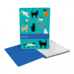 M&auml;rkmik 128 lehek&uuml;lge A4 formaadis Pretty Paws - Roger la Borde