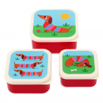 Laste toidukarp 3 tk Sausage Dog - Rex London
