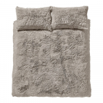 Pruun mikrofliisist kvoodipesu kaheinimesevoodile 200x200 cm Cuddly - Catherine Lansfield