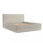 Beež polsterdatud kaheinimesevoodi koos voodip&otilde;hja ja panipaigaga 180x200cmLounge L - Maison de R&ecirc;ve