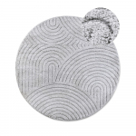 Helehall &uuml;mmargune vaip &oslash; 160 cm Panglao New York Light Grey - Elle Decoration