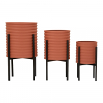 Metall lillepoti katted komplektis 3 tk &oslash; 36 cm Milly &ndash; Mauro Ferretti