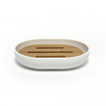 Valge plastikust seebidosaator Smart - douceur d'int&eacute;rieur