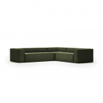 Roheline velvetist nurgadiivan Blok - Kave Home