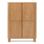 Tuhkpuidu spoonist kapp 100x134x40 cm Salaya - Kave Home