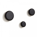 Mustad seinale kinnitatavad puidust konksud 3tk komplektis Nadue - Kave Home