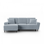 Helesinine sametist panipaigaga nurgadiivanvoodi (vasak nurk) Kyoto - Cosmopolitan Design