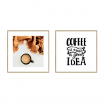 Maalid, 2 tk komplektis 20x20 cm Coffee &ndash; knor