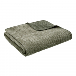 Roheline sametist tepitud voodikate 240x260 cm Attica Velvet Embroidered - Bianca