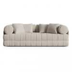 Beež sametist lahtik&auml;iv diivan 206 cm Kemi &ndash; Cosmopolitan Design