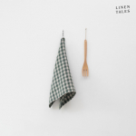 Linane r&auml;tik 45x65 cm Forest Green Gingham - Linen Tales