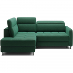 Roheline sametist lahtik&auml;iv/sahtliga nurgadiivan (vasak nurk/L-kujuline) Barea &ndash; ELTAP