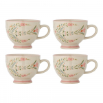Valged keraamilised kruusid 4tk komplektis 400 ml Rosalynde - Bloomingville
