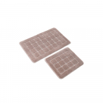 Pruunid vannitoamatid 2tk komplektis 50x80 cm Kareli - Foutastic