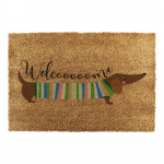 Kookoskiududest matt 40x60 cm Welcome Sausage Dog - Artsy Doormats