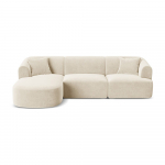 Beež sametist nurgadiivan (vasak nurk) Campi - Cosmopolitan Design