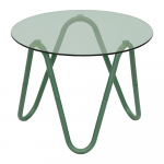 &Uuml;mmargune abilaud klaasist pealispinnaga &oslash; 50 cm Ventana Round - Leitmotiv