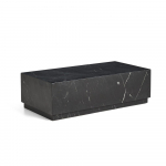 Must marmorist kohvilaud 50x100 cm Sorein - Kave Home