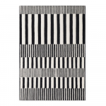 Mustvalge k&auml;sitsi kootud villane vaip 160x230 cm Stryve Pulse - Elle Decoration