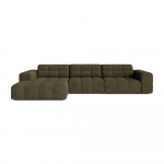 Khaki v&auml;rvi &scaron;enill-nurgadiivan (vasak nurk/diivanvoodiga) Chicago - Cosmopolitan Design