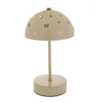 Beež metallist lastelaualamp Butterfly &ndash; Dakls