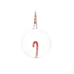 Klaasist j&otilde;ulukaunistus, 8 cm Candy Cane &ndash; Sass & Belle