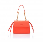 Heleoranž nahast k&auml;ekott Anna - Federica Bassi