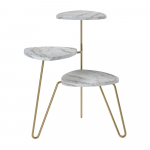 Valge-kuldne lillealus Athena - Novogratz