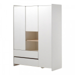 Valge laste riidekapp , 137,8 x 190 cm Kiddy - Vipack