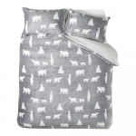 Hall lambavillast voodipesu kaheinimesevoodile 200x200 cm Cosy Polar Bear - Catherine Lansfield