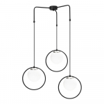 Mustast metallist rippvalgusti Opviq lights Nazarios - Opviq lights