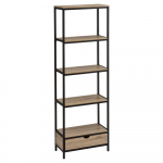 Must naturaalne raamaturiiul tammepuust 60x180 cm Urban - Casa Selecci&oacute;n