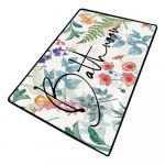 Vannitoamatt 70x120 cm Green In Flower - Foutastic