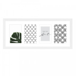 Valge plastmassist seinaraam 50x20 cm