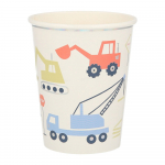 &Uuml;hekordsed pabertopsid 8tk komplektis Construction - Meri Meri