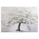 K&auml;sitsi maalitud elementidega maal 70x100 cm White Tree - Styler