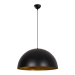 Must rippvalgusti metallist varjuga &oslash; 60 cm Sivano - Opviq lights