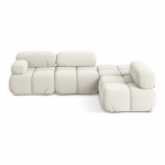 Valge sametist mooduldiivan (paremas nurgas) Lokua - Makamii