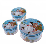 Metallist k&uuml;psisepurkide komplekt 3 tk Snowman &ndash; Dakls