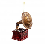 K&auml;sit&ouml;&ouml; j&otilde;ulukaunistus 11cm Gramophone - Sass & Belle