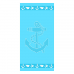 Sinine puuvillane frotee rannar&auml;tik 70x140 cm Anchor &ndash; B.E.S.