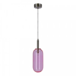 Lilla LED rippvalgusti klaasist varjuga &oslash; 13 cm Fiuggi - Candellux Lighting