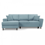 Helesinine velvetist panipaigaga nurgadiivanvoodi (vasak nurk) Kyoto - Cosmopolitan Design