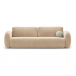 Beež sametist lahtik&auml;iv hoiuruumiga diivan 262 cm Tonale &ndash; Cosmopolitan Design